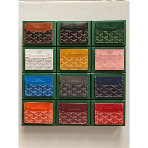 goyard card holder ราคา|กระเป๋าใส่บัตร Goyard Saint.